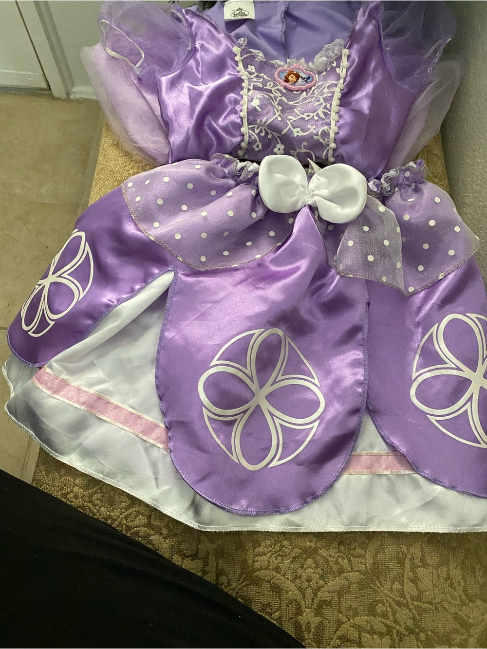 Disney Purple Sofia the First Dress-Up Dress and Headband Size4-6x - Picture 12 of 13